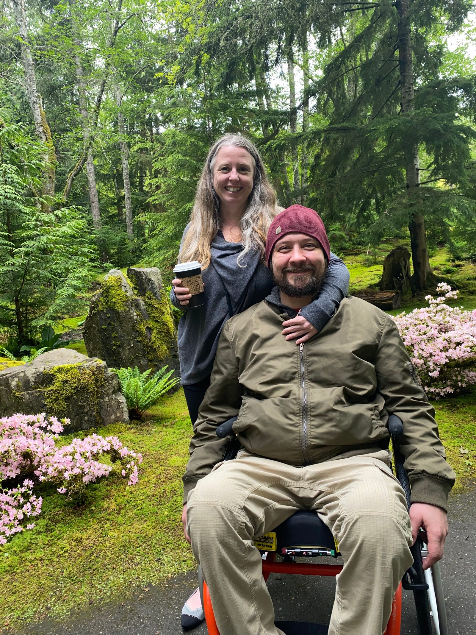 Kim Reidy with her partner