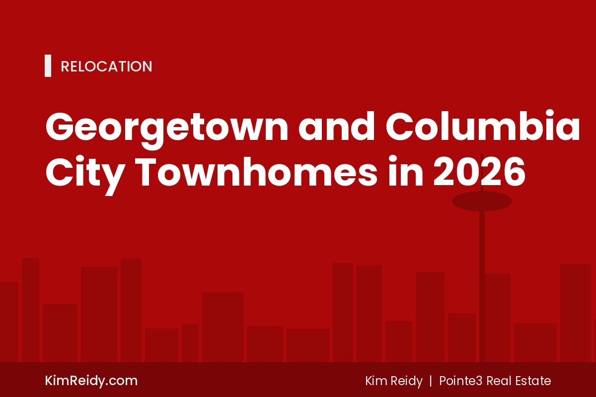 Georgetown and Columbia City Townhomes in 2026
